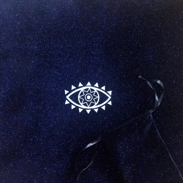 Khăn trải bài Tarot Horoscope Obsidian kèm túi